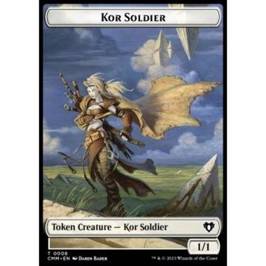 Kor Soldier Token (W 1/1) // Clue Token - Kor Soldier Token (W 1/1) // Clue Token - [XCMM] [NM]