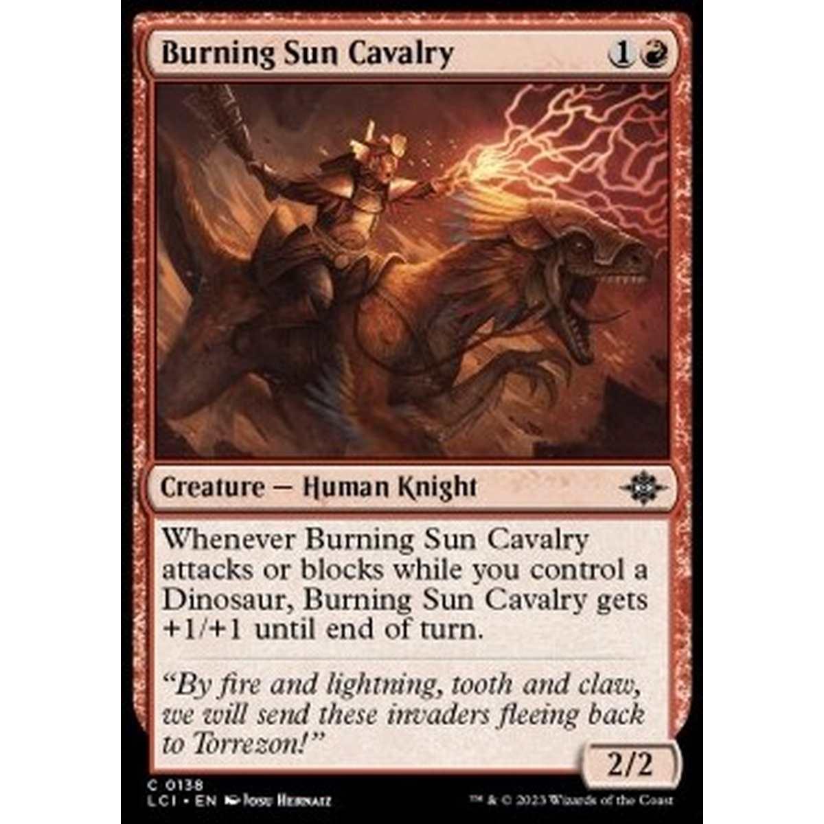 Burning Sun Cavalry - Burning Sun Cavalry - [LCI] [NM] [Foil]