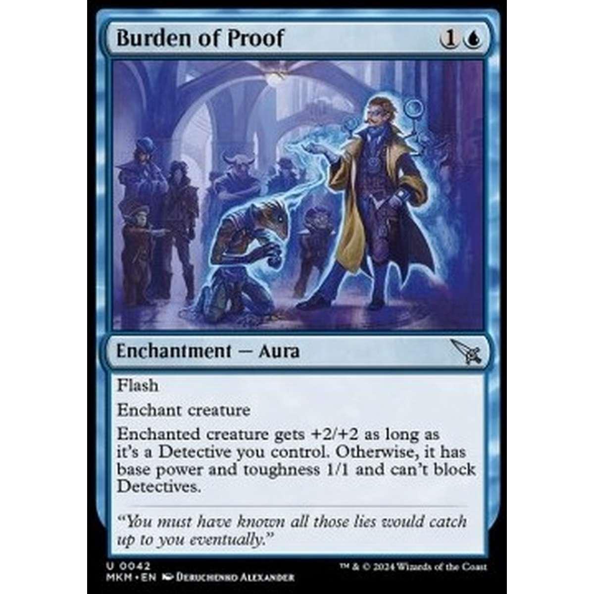 Burden of Proof - Burden of Proof - [MKM] [NM]
