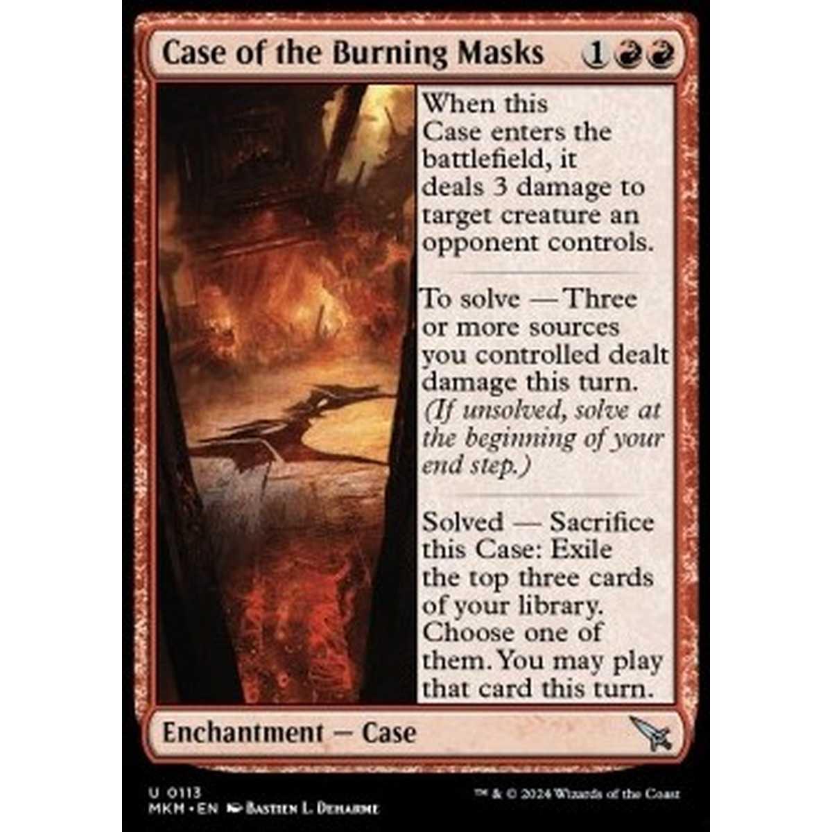 Case of the Burning Masks - Case of the Burning Masks - [MKM] [NM]