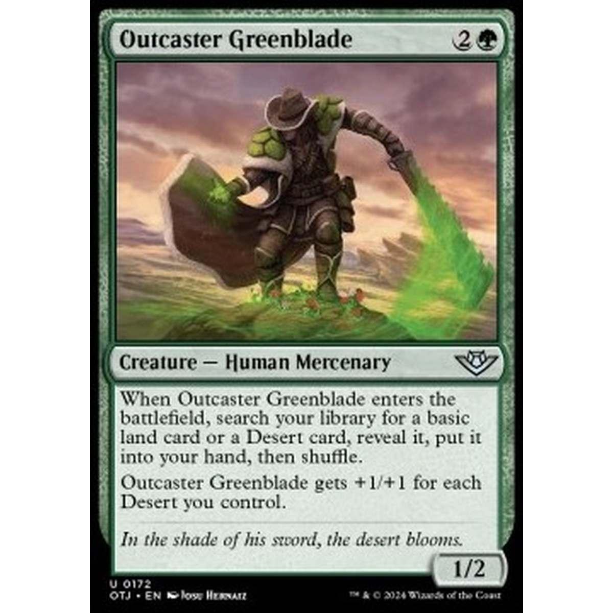 Outcaster Greenblade - Outcaster Greenblade - [OTJ] [NM]