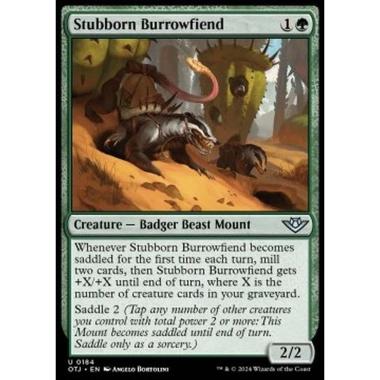 Stubborn Burrowfiend - Stubborn Burrowfiend - [OTJ] [NM]