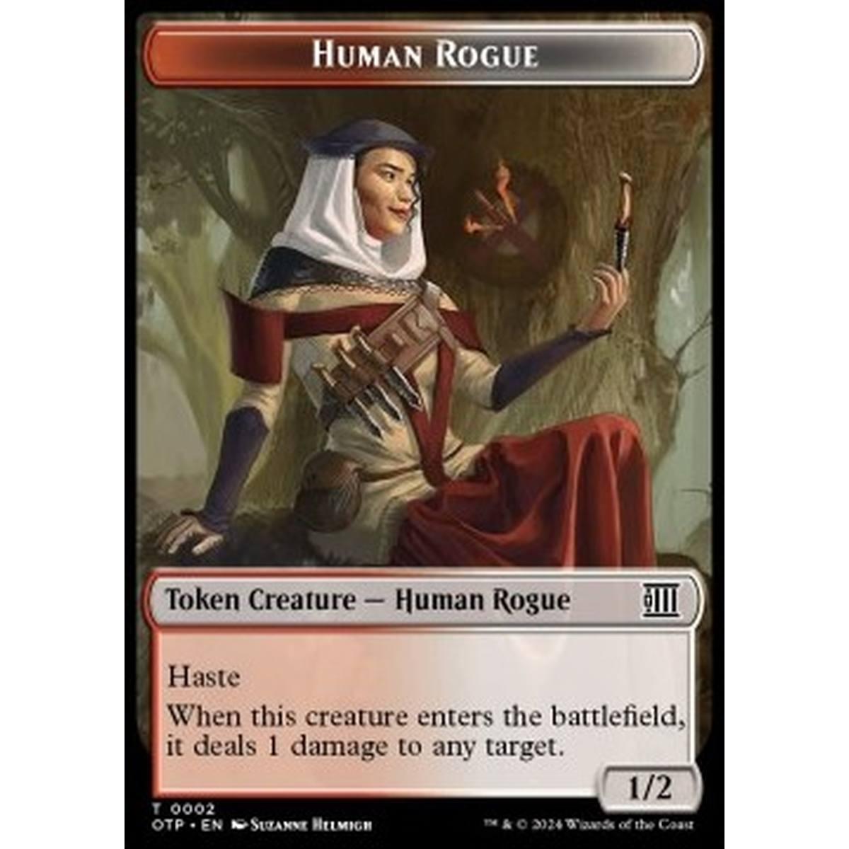 Human Rogue Token (Red and White 1/2) - Human Rogue Token (Red and White 1/2) - [TOTJ] [NM]