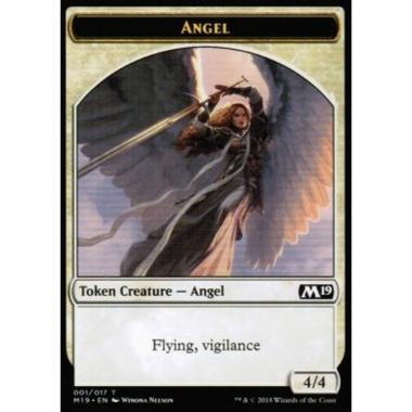 Angel Token (White 4/4 Vigilance) - Angel Token (White 4/4 Vigilance) - [M19] [NM]