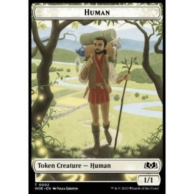 Human Token (White 1/1) - Human Token (White 1/1) - [XWOE] [NM]
