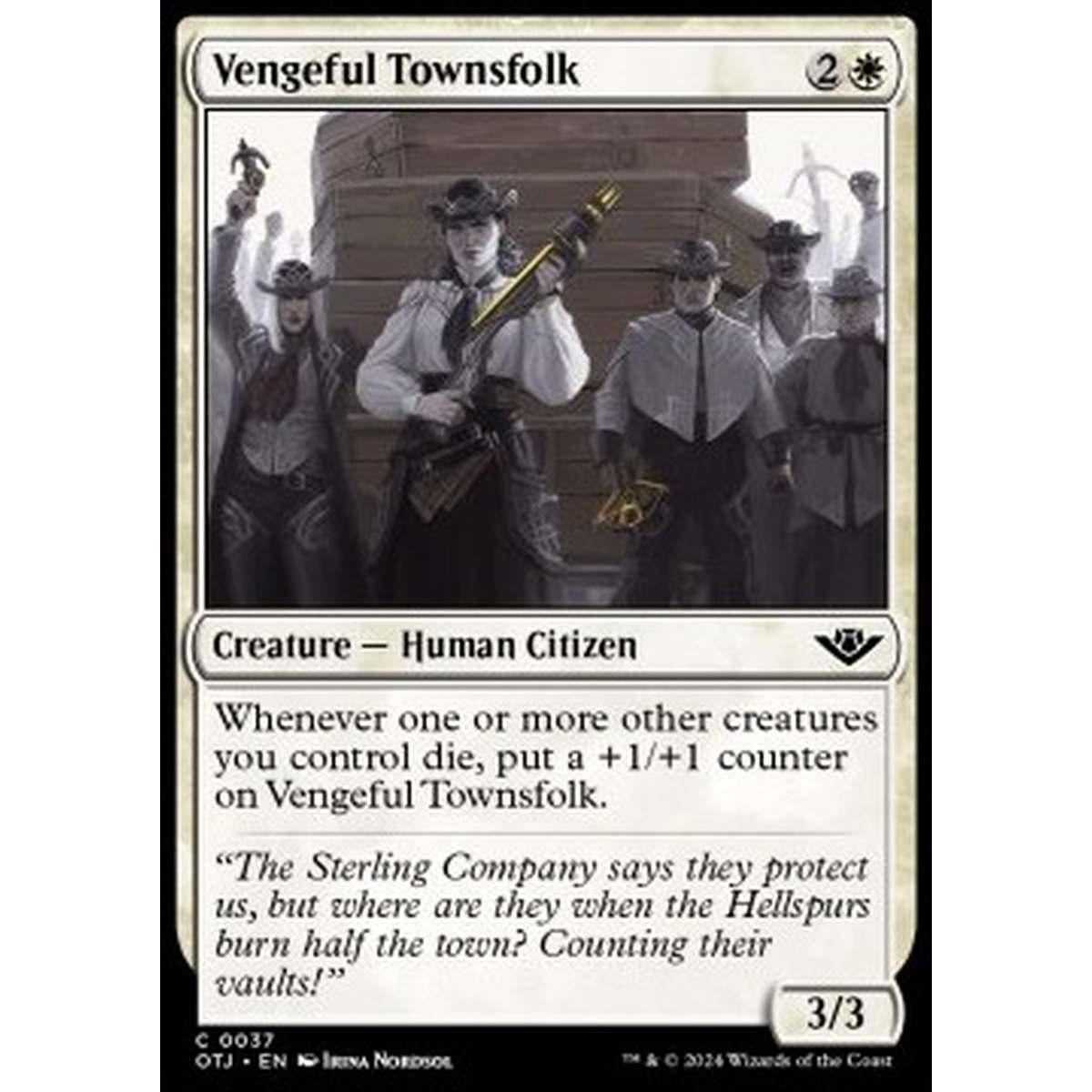 Vengeful Townsfolk - Vengeful Townsfolk - [OTJ] [NM] [Foil]