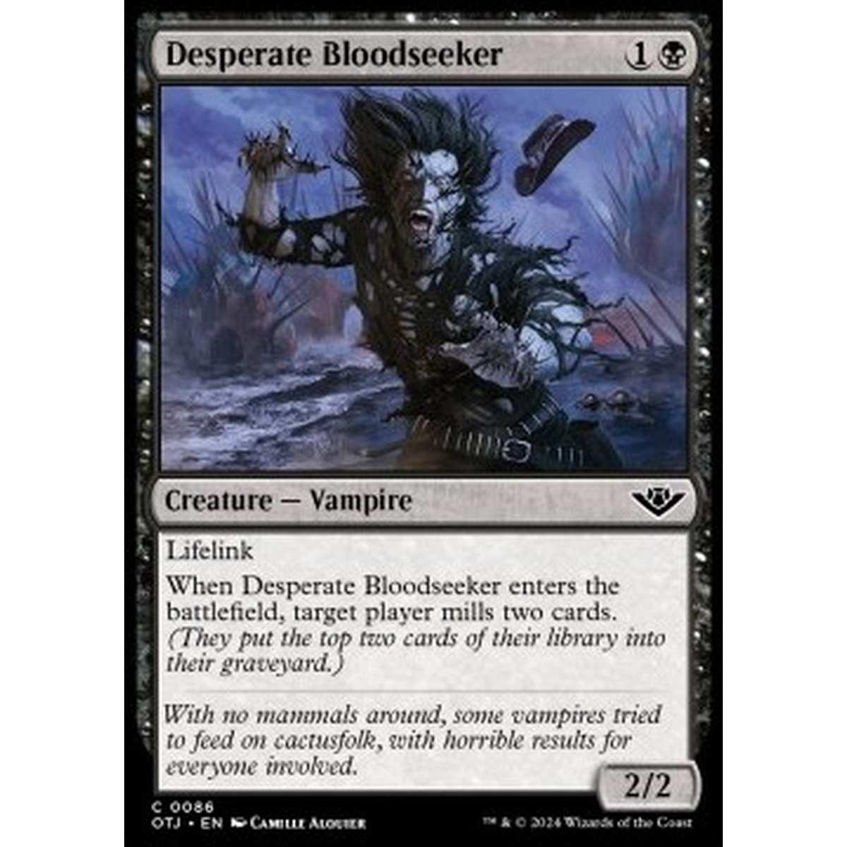Desperate Bloodseeker - Desperate Bloodseeker - [OTJ] [NM] [Foil]