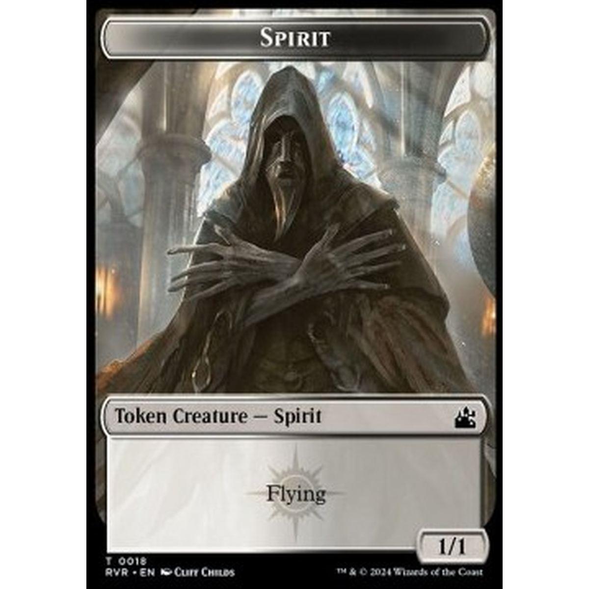 Spirit Token (White and Black 1/1) - Spirit Token (White and Black 1/1) - [TRVR] [NM]