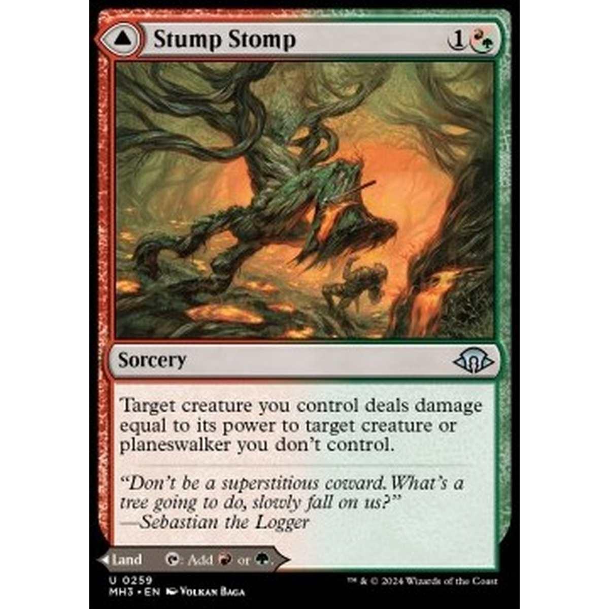 Stump Stomp // Burnwillow Clearing - Stump Stomp // Burnwillow Clearing - [MH3] [NM]