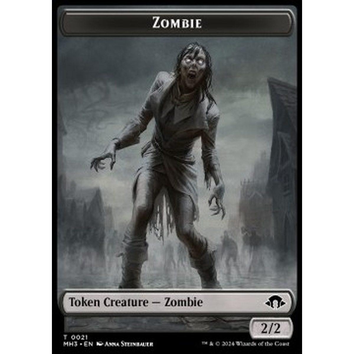 Zombie Token (Black 2/2) - Zombie Token (Black 2/2) - [TMH3] [NM]