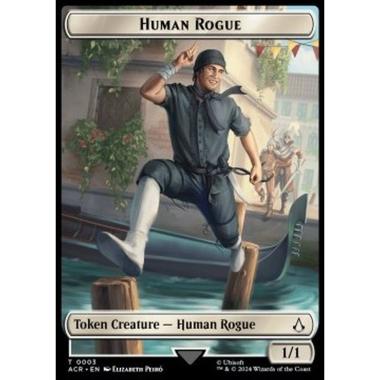 Human Rogue Token (White 1/1) - Human Rogue Token (White 1/1) - [TACR] [NM]