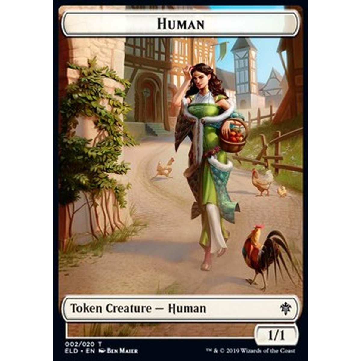 Human Token (White 1/1) - Human Token (White 1/1) - [XELD] [NM]