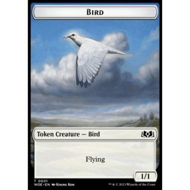 Bird Token (White 1/1) - Bird Token (White 1/1) - [XWOE] [NM]