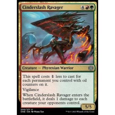 Cinderslash Ravager - Cinderslash Ravager - [ONE] [NM] [Foil]