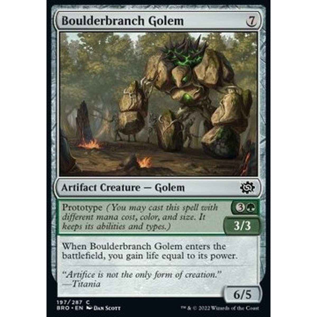 Boulderbranch Golem - Golem Ramacigno - [BRO] [NM] [Foil]
