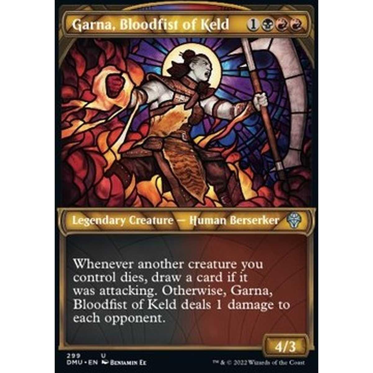 Garna, Bloodfist of Keld (V.1) - Garna, Pugno Sanguinario di Keld (V.1) - [XDMU] [NM] [Foil]
