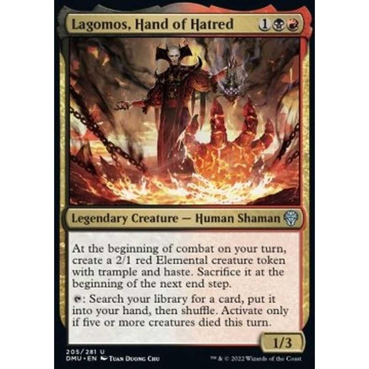 Lagomos, Hand of Hatred - Lagomos, Mano dell'Odio - [DMU] [NM] [Foil]