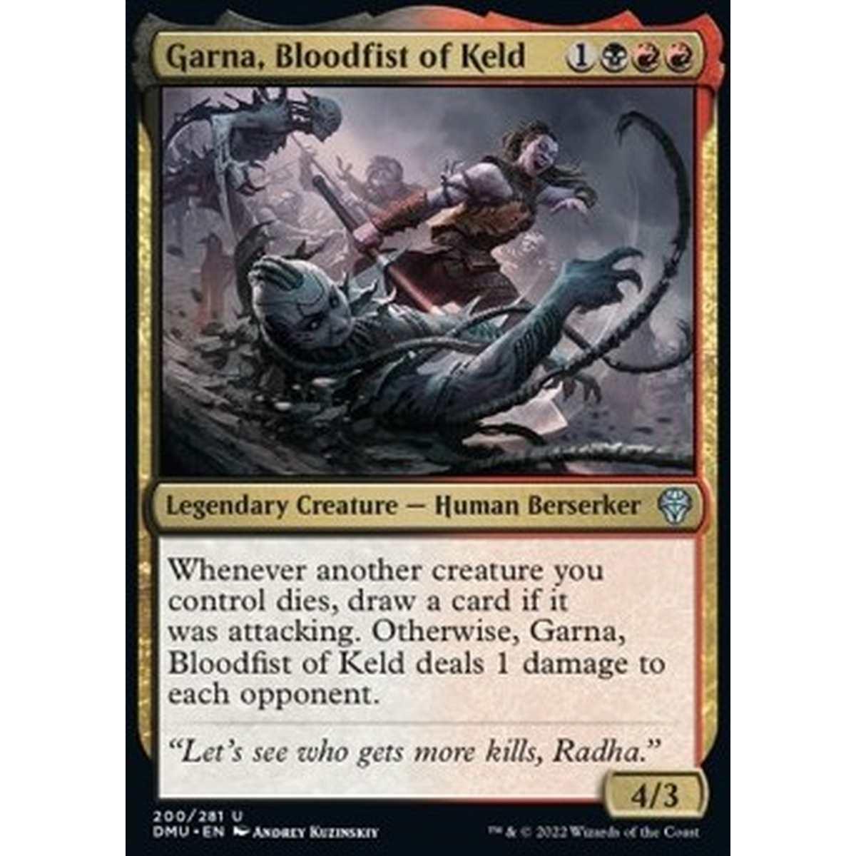 Garna, Bloodfist of Keld - Garna, Pugno Sanguinario di Keld - [DMU] [NM] [Foil]