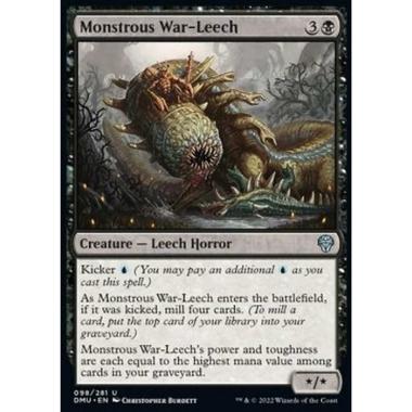 Monstrous War-Leech - Sanguisuga da Guerra Mostruosa - [DMU] [NM] [Foil]