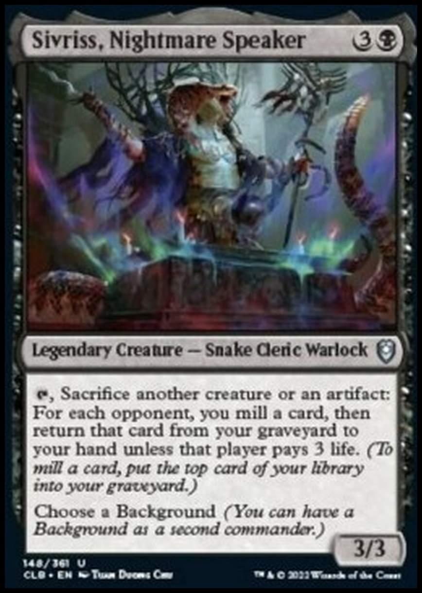 Sivriss, Nightmare Speaker - Sivriss, Nightmare Speaker - [CLB] [NM] [Foil]