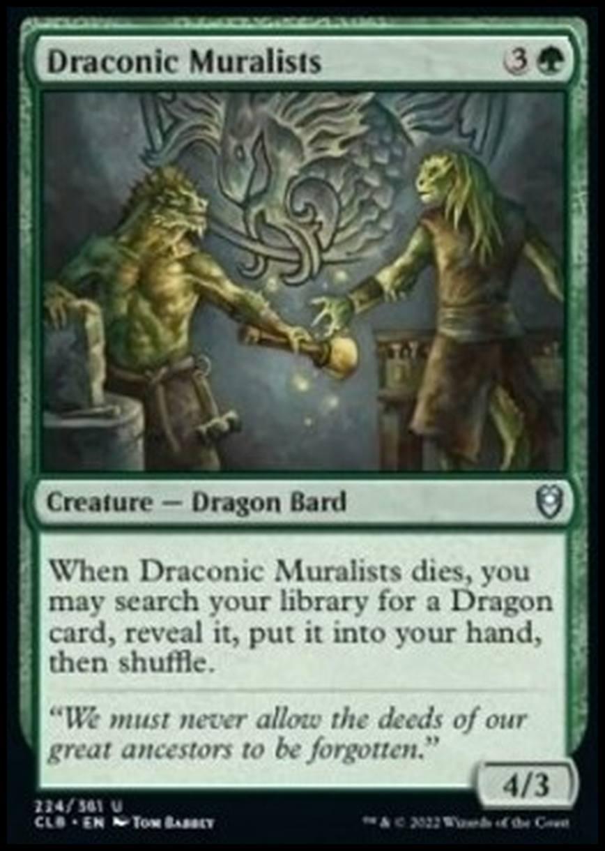 Draconic Muralists - Draconic Muralists - [CLB] [NM] [Foil]
