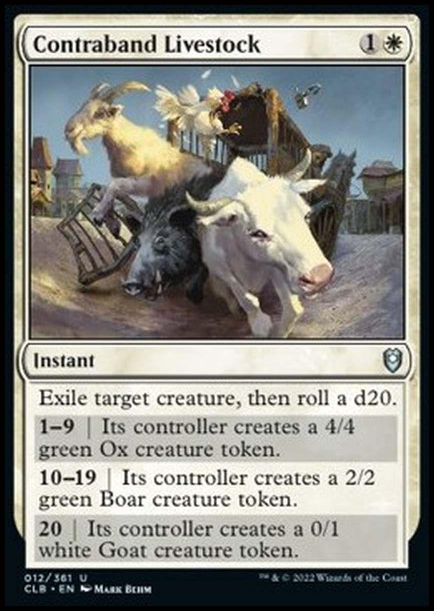 Contraband Livestock - Bestiame di Contrabbando - [CLB] [NM] [Foil]