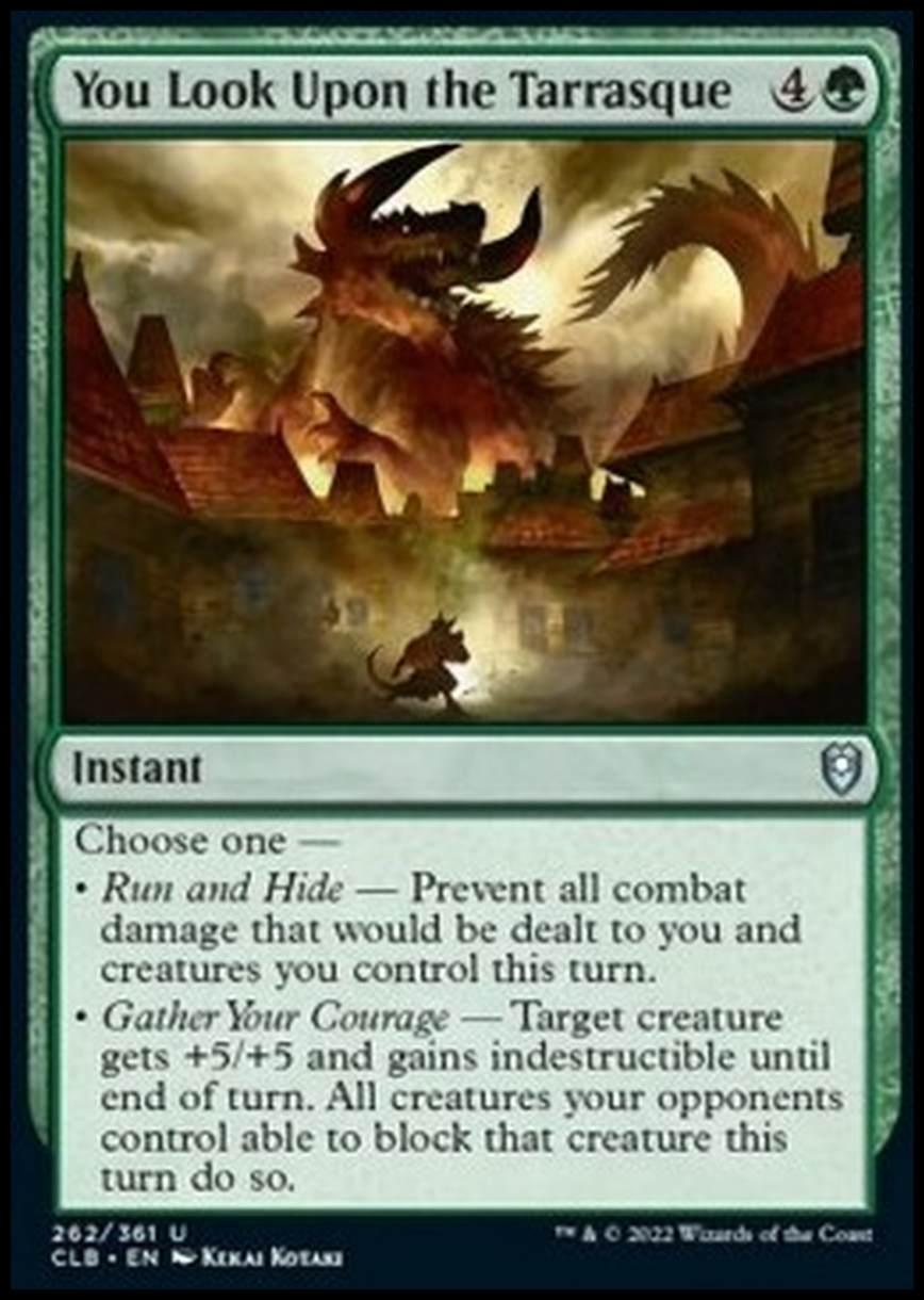 You Look Upon the Tarrasque - Osservi il Tarrasque - [CLB] [NM] [Foil]