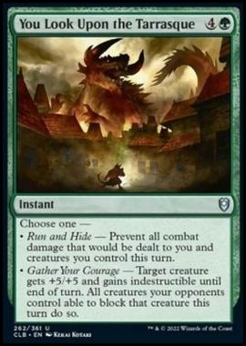 You Look Upon the Tarrasque - Osservi il Tarrasque - [CLB] [NM] [Foil]