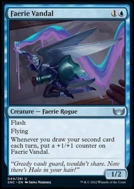 Faerie Vandal - Spiritello Vandalo - [SNC] [NM] [Foil]