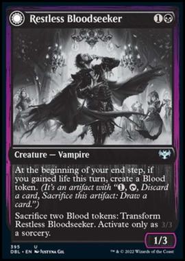 Restless Bloodseeker // Bloodsoaked Reveler - Restless Bloodseeker // Bloodsoaked Reveler - [DBL] [NM]