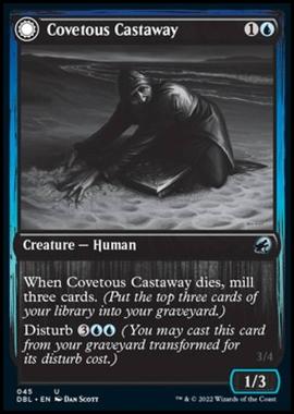 Covetous Castaway // Ghostly Castigator - Covetous Castaway // Ghostly Castigator - [DBL] [NM]