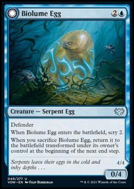 Biolume Egg // Biolume Serpent - Uovo Bioluminescente // Serpe Bioluminescente - [VOW] [NM] [Foil]