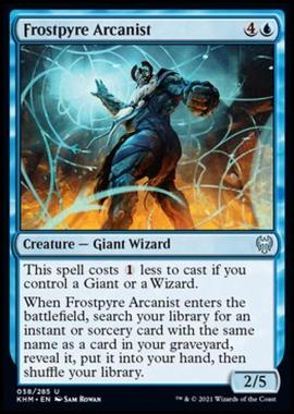 Frostpyre Arcanist - Frostpyre Arcanist - [KHM] [NM] [Foil]