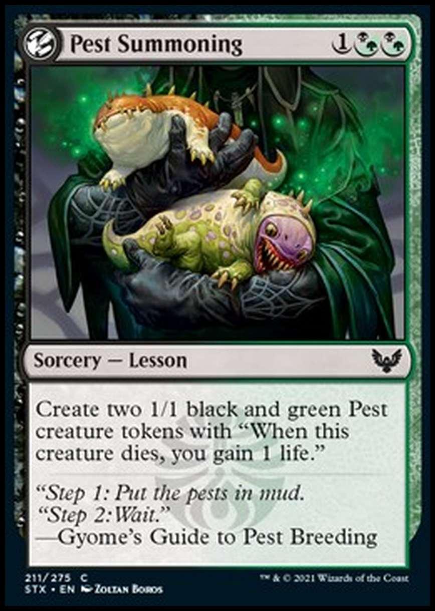 Pest Summoning - Evocazione delle Pesti - [STX] [NM] [Foil]