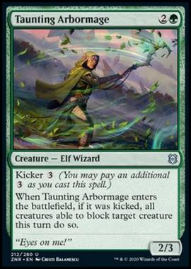 Taunting Arbormage - Mago Arboreo Provocatore - [ZNR] [NM] [Foil]