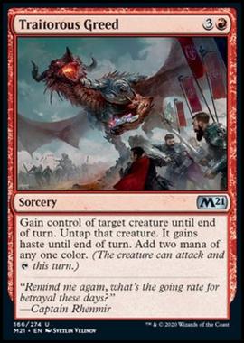 Traitorous Greed - AviditÃ Traditrice - [M21] [NM] [Foil]