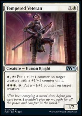 Tempered Veteran - Veterana Temprata - [M21] [NM] [Foil]