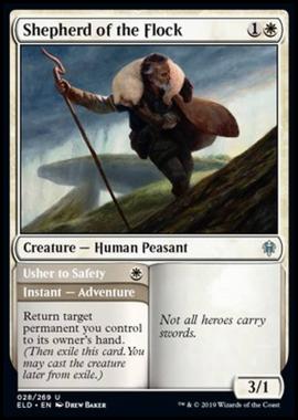Shepherd of the Flock // Usher to Safety - Pastore del Gregge // Condurre alla Salvezza - [ELD] [NM] [Foil]