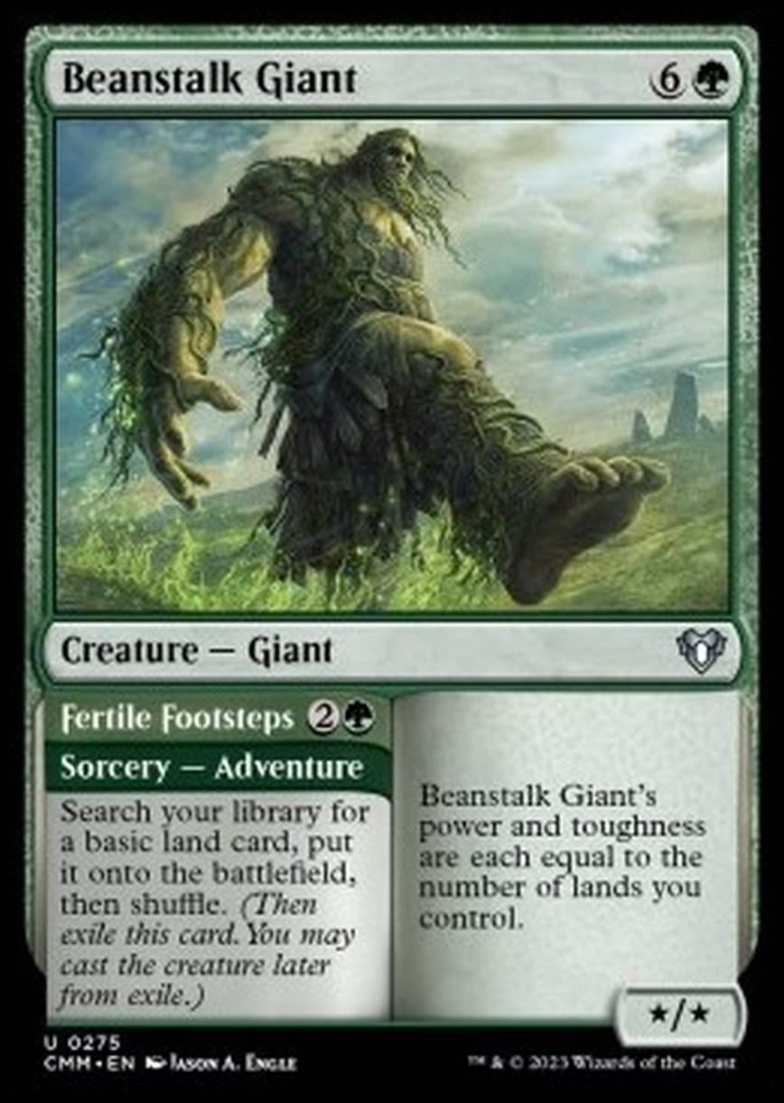 Beanstalk Giant // Fertile Footsteps - Beanstalk Giant // Fertile Footsteps - [CMM] [NM] [Foil]