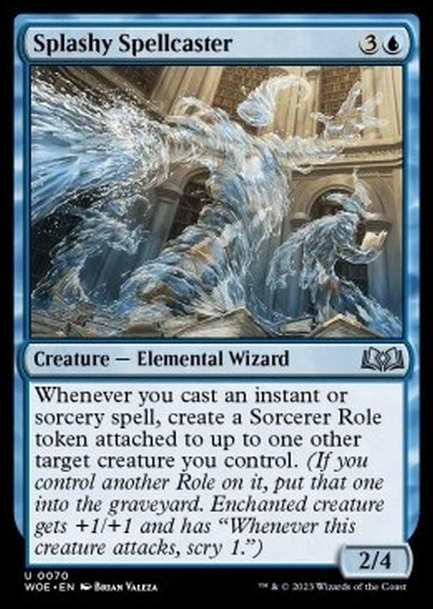 Splashy Spellcaster - Splashy Spellcaster - [WOE] [NM] [Foil]