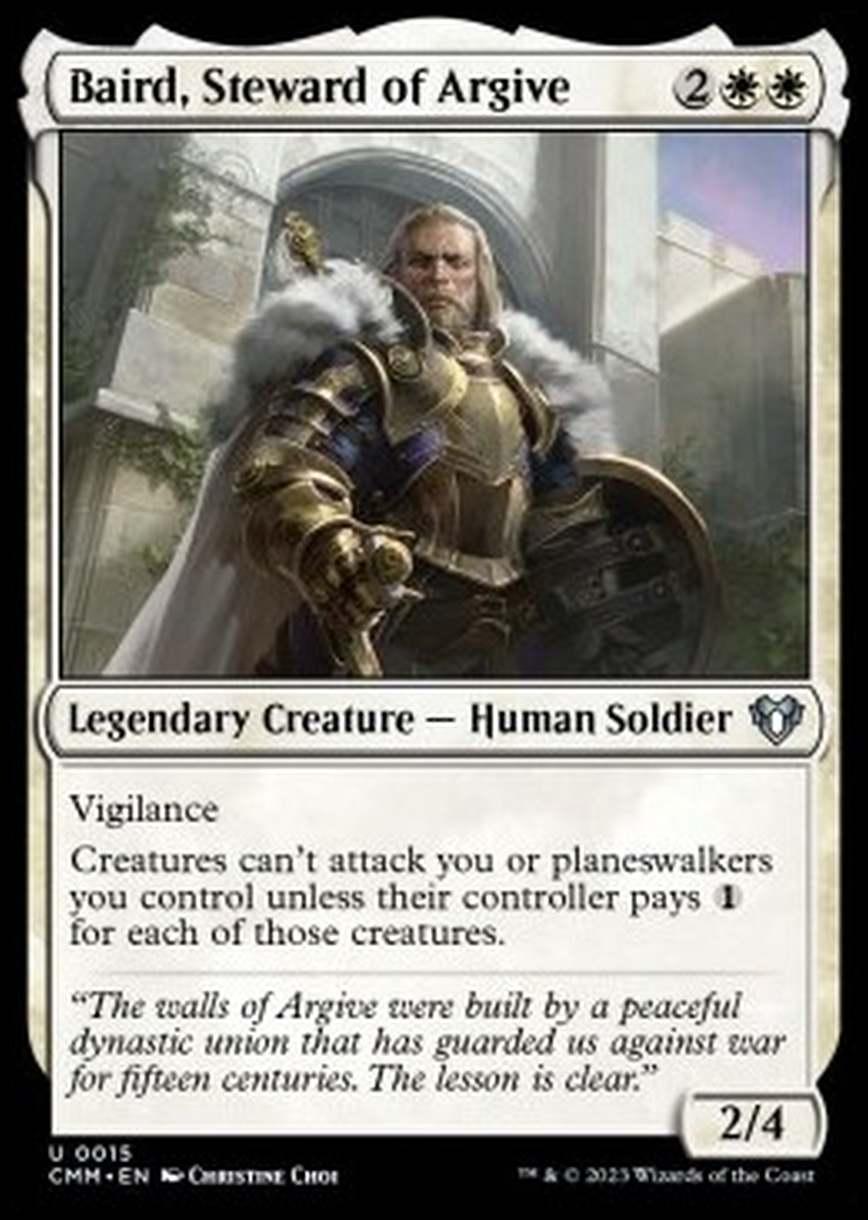Baird, Steward of Argive - Baird, Steward of Argive - [CMM] [NM] [Foil]