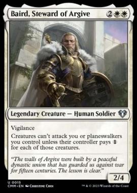 Baird, Steward of Argive - Baird, Steward of Argive - [CMM] [NM] [Foil]