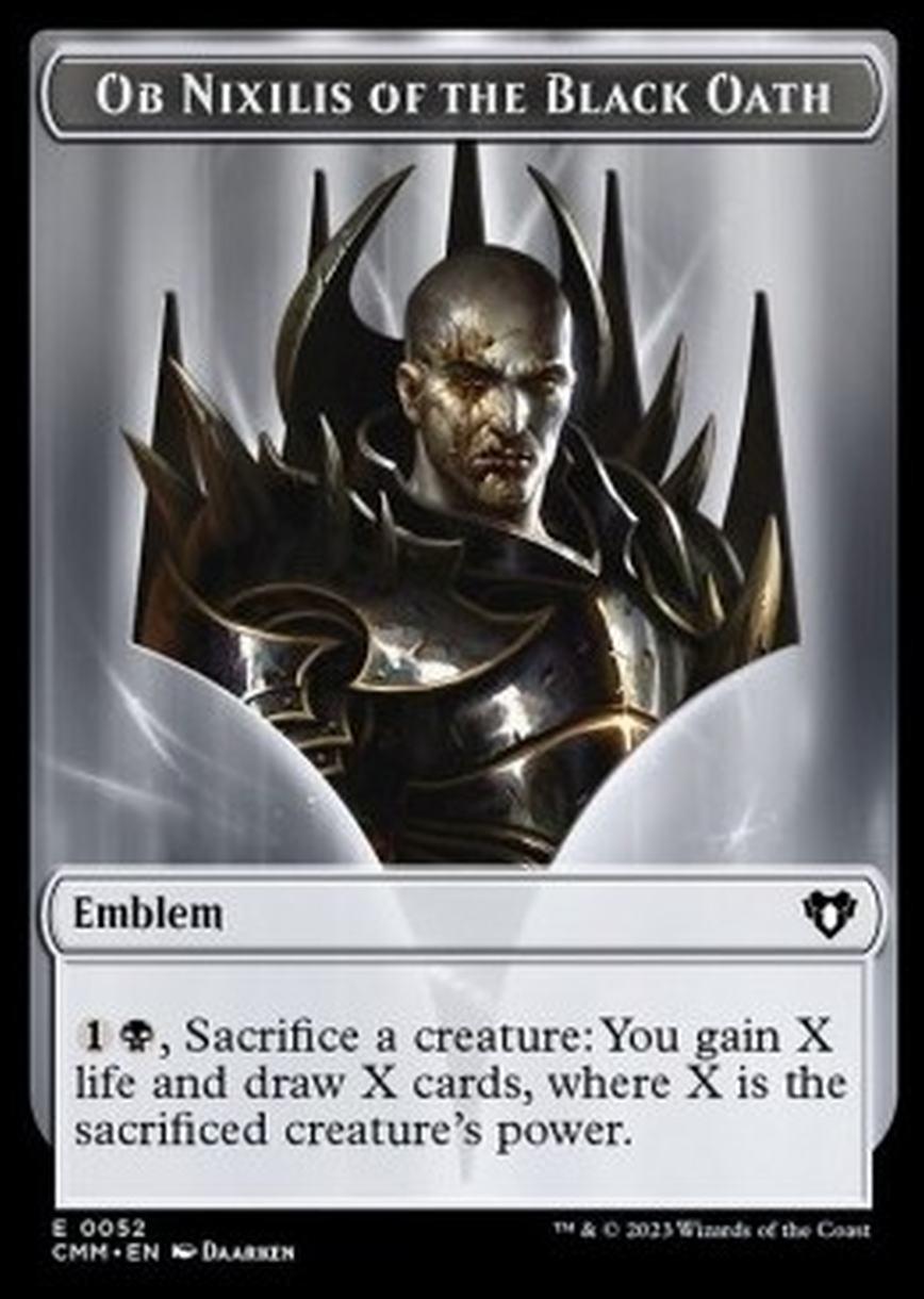 Ob Nixilis of the Black Oath Emblem / Zombie Token (B 2/2) - Ob Nixilis of the Black Oath Emblem / Zombie Token (B 2/2) - [XCMM] [NM]