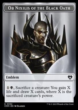 Ob Nixilis of the Black Oath Emblem / Zombie Token (B 2/2) - Ob Nixilis of the Black Oath Emblem / Zombie Token (B 2/2) - [XCMM] [NM]