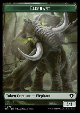 Elephant Token (G 3/3) // Eldrazi Token (C 10/10) - Elephant Token (G 3/3) // Eldrazi Token (C 10/10) - [XCMM] [NM]