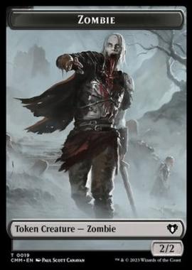 Zombie Token (B 2/2) // Stoneforged Blade Token - Zombie Token (B 2/2) // Stoneforged Blade Token - [XCMM] [NM]