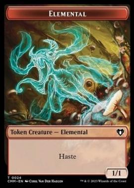 Elemental Token (R 1/1 Haste) // Ogre Token (R 3/3) - Elemental Token (R 1/1 Haste) // Ogre Token (R 3/3) - [XCMM] [NM]