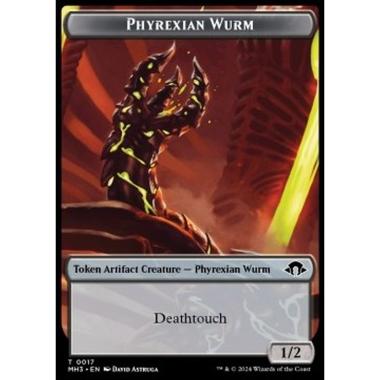 Phyrexian Wurm Token (A 1/2 Deathtouch) // Energy Reserve - Phyrexian Wurm Token (A 1/2 Deathtouch) // Energy Reserve - [TMH3] [NM]