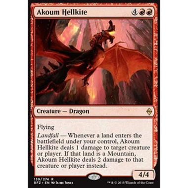 Akoum Hellkite - Nibbio Infernale di Akoum - [BFZ] [NM]