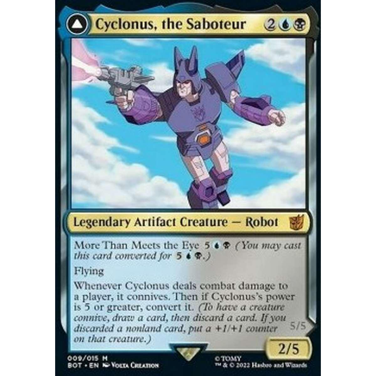 Cyclonus, the Saboteur // Cyclonus, Cybertronian Fighter (V.1) - Cyclonus, the Saboteur // Cyclonus, Cybertronian Fighter (V.1) - [BOT] [NM]